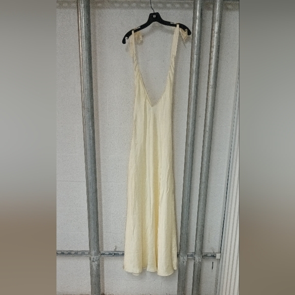 Zara Satin Midi Dress With Ties - Picture 10 of 10